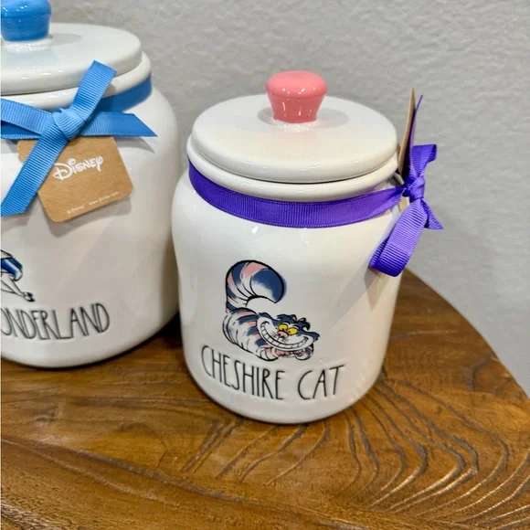 Rae Dunn Disney Alice in Wonderland Ceramic Canister Set